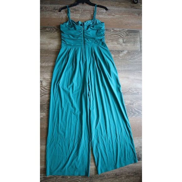 Athleta x Alicia Keys Women's Sz 8 Emerald Green Enlighten Up Jumpsuit - Picture 11 of 15